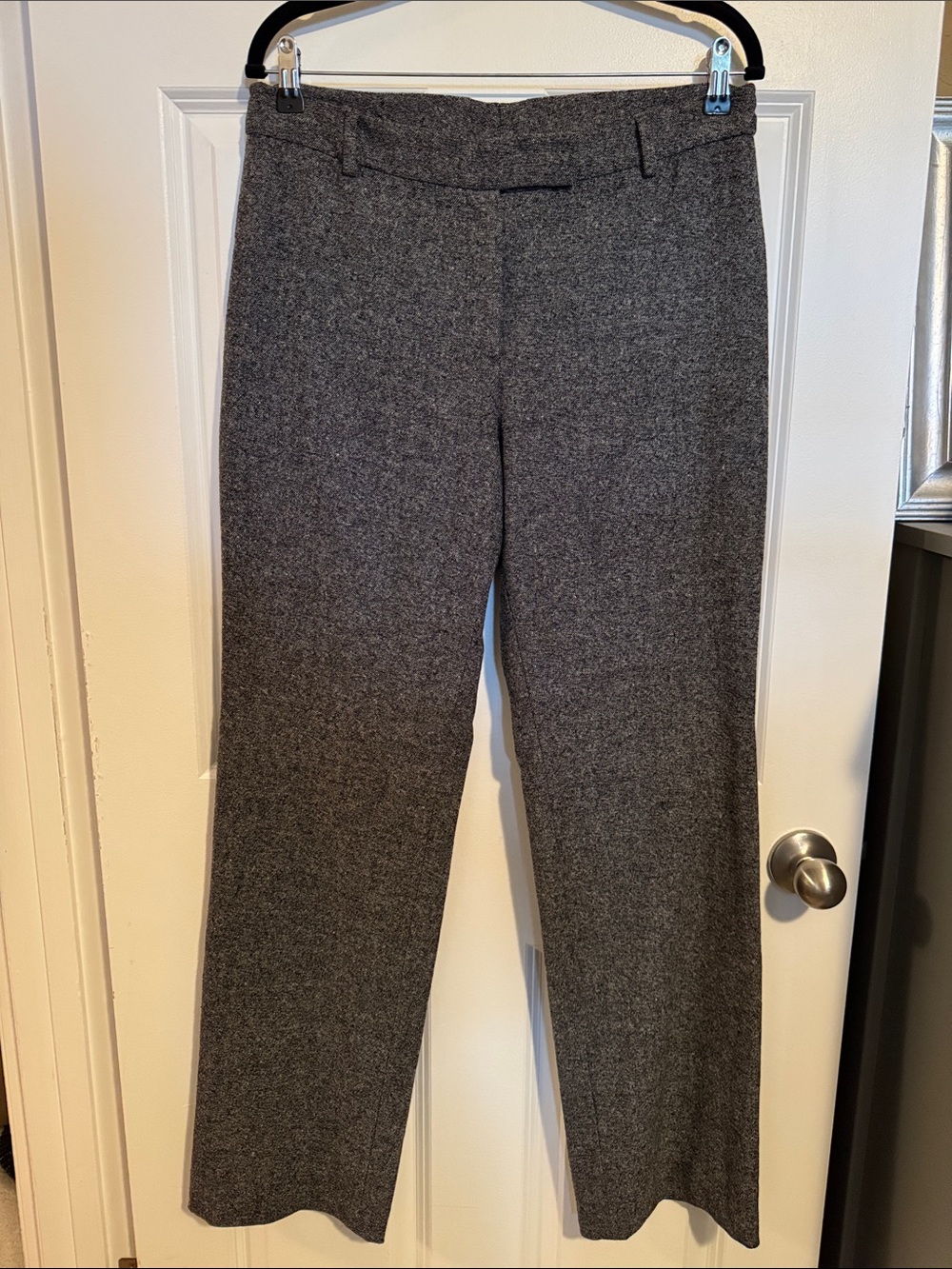 Women's Gray Wool Dress Pants